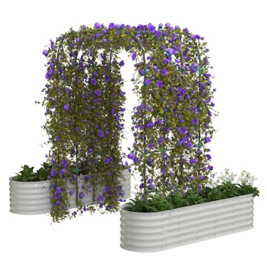 Raised Garden Bed - Высокая оцинкованная грядка-клумба 96 дюймов с