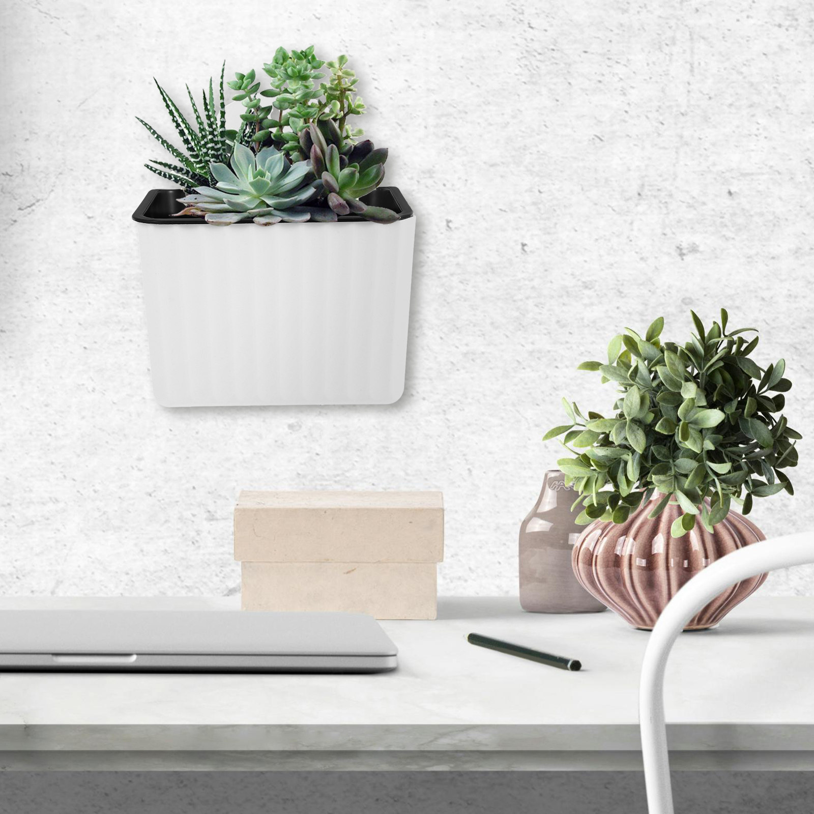 Self Watering Planter - 2 шт. настенных кашпо с автополивом,