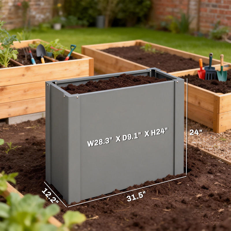 Грядка-клумба Outsunny оцинков – обзор и цена Raised Garden Bed