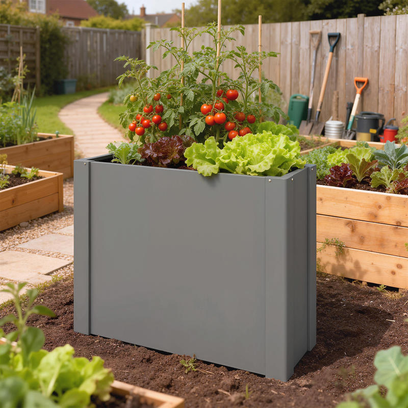 Грядка-клумба Outsunny оцинков – обзор и цена Raised Garden Bed