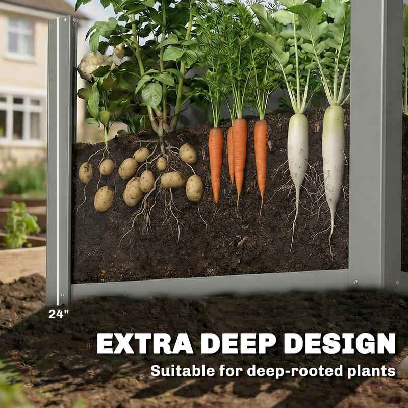 Грядка-клумба Outsunny оцинков – обзор и цена Raised Garden Bed