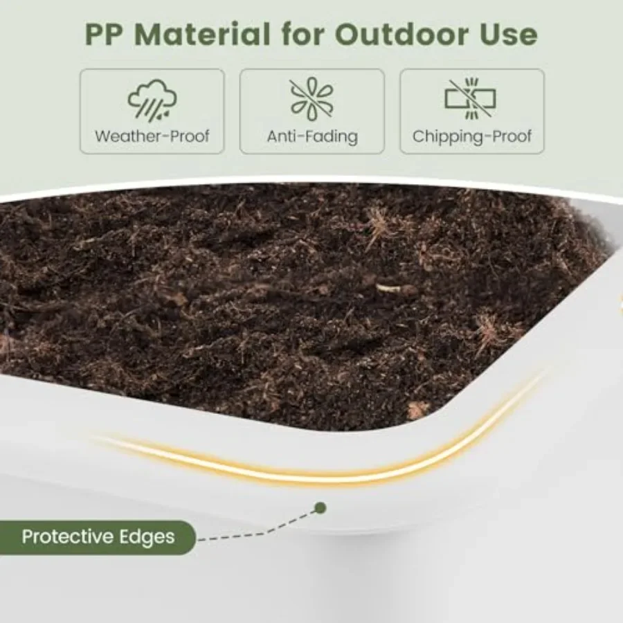 Набор из 2 уличных грядок для  – обзор и цена Self Watering Planter