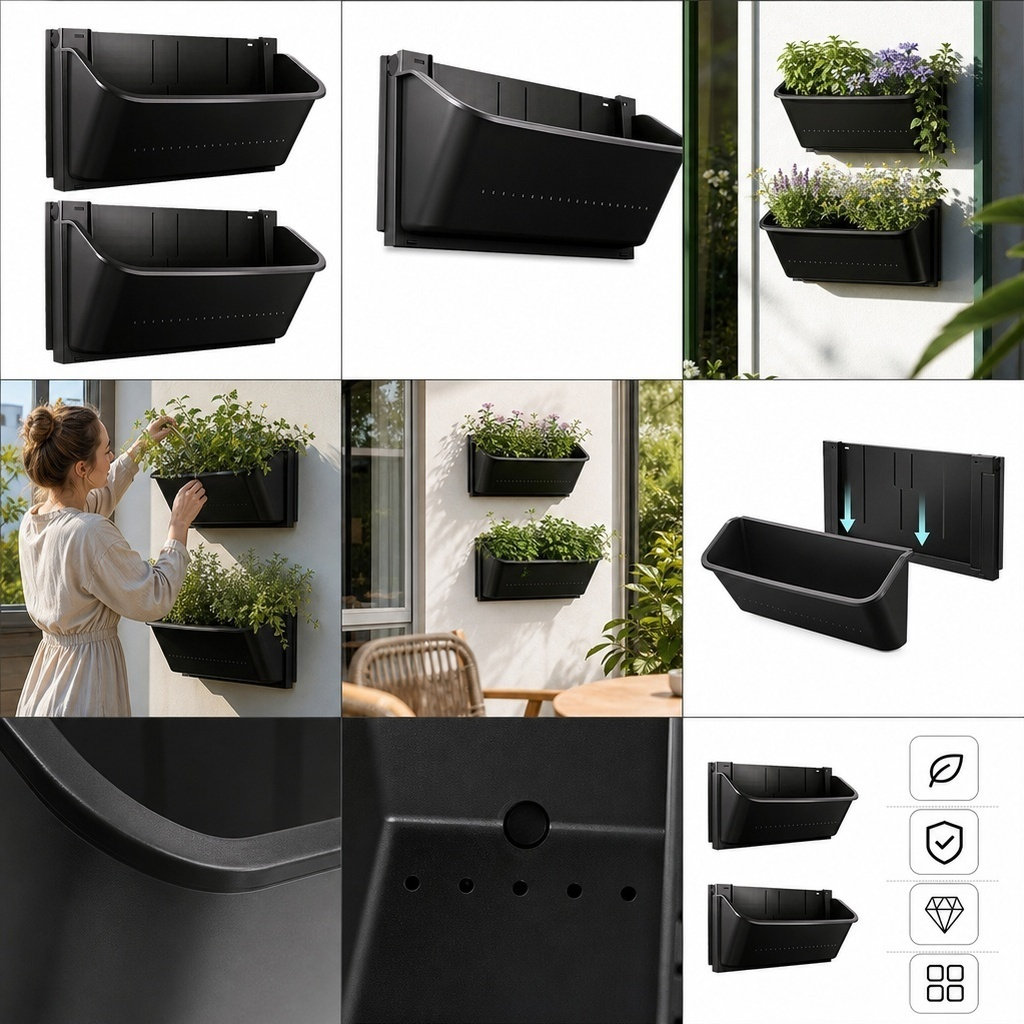 2 шт. настенных кашпо для верт – обзор и цена Vertical Planter